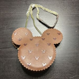 Loungefly Disney Mickey Mouse Ice Cream Sandwich Crossbody Bag Brown White NWT